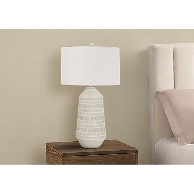 Lighting Table Lamp Ivory Cream Shade Cream Ceramic Contemporary