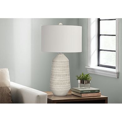 Lighting Table Lamp Ivory Cream Shade Cream Ceramic Contemporary