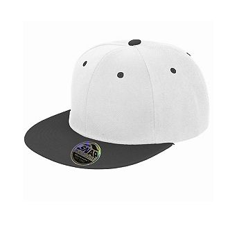 Result Unisex Core Bronx Original Flat Peak Snapback Dual Colour Cap