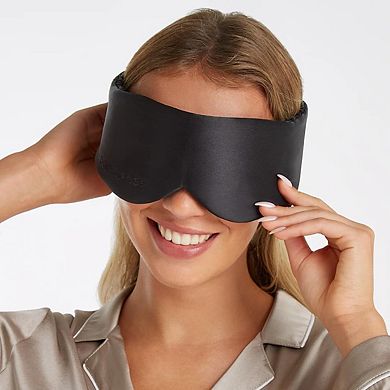 Silk Sleep Mask Light Blocking Lash Extension Space Anti Dark Circles Adjustable Travel Eye Cover