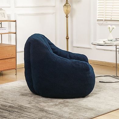KWPZQEB Tufted Bean Bag Chair, Fluffy and Lazy Sofa with Memory Foam for Apartment, Living Room