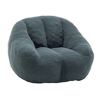 KWPZQEB Tufted Bean Bag Chair, Fluffy and Lazy Sofa with Memory Foam for Apartment, Living Room