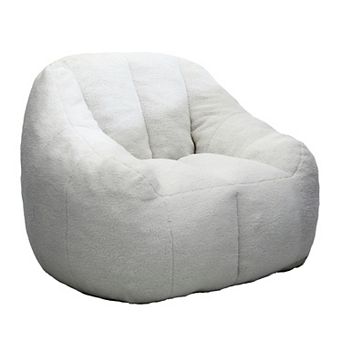 KWPZQEB Tufted Bean Bag Chair, Fluffy and Lazy Sofa with Memory Foam for Apartment, Living Room