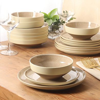 Gibson Elite Octavia Place 16pc Stoneware Dinnerware Set