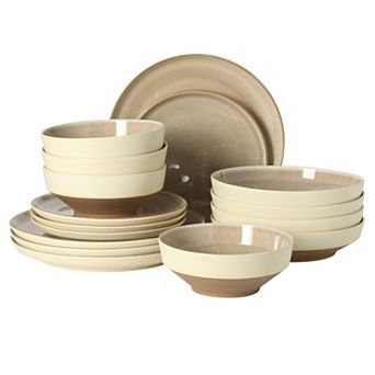 Gibson Elite Octavia Place 16 pc Stoneware Dinnerware Set