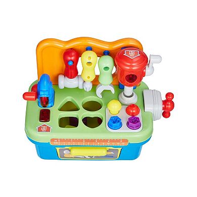 Musical Kids Workbench with Lights, Sounds, Tools, and Shape Blocks Ages 2 years and Up