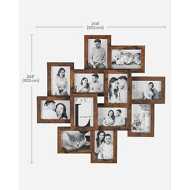 Picture Frames Collage Set 12 Pack for Wall Decor Glass Front