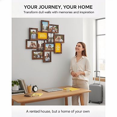 Picture Frames Collage Set 12 Pack for Wall Decor Glass Front