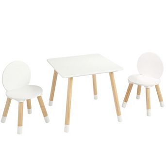 Kids Table and Chair Set, Multi-Activity Table for Art and Crafts