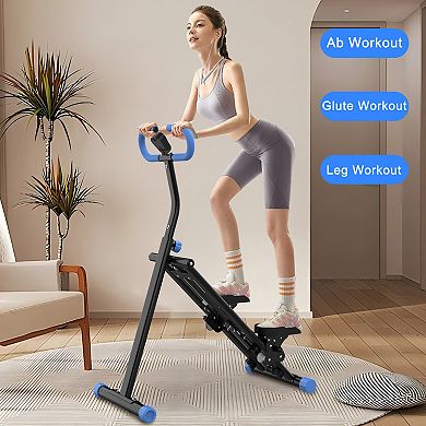 KWPZQEB Upgrade Vertical Climber Workout Machine for Full-Body Exercise with Adjustable Handlebar