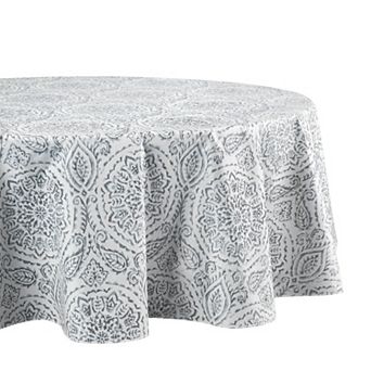 Elrene Home Fashions Savannah 70" Round Vinyl Tablecloth