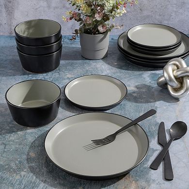 Gibson Home Sofia 12 Piece Coupe Dinnerware Set