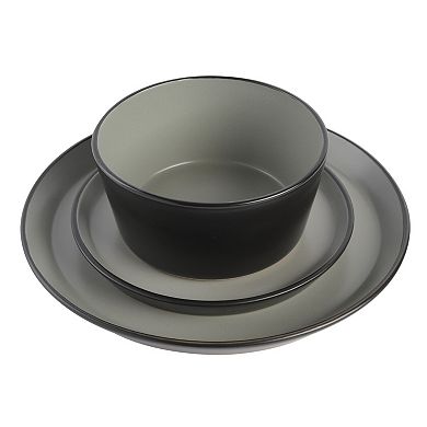 Gibson Home Sofia 12 Piece Coupe Dinnerware Set