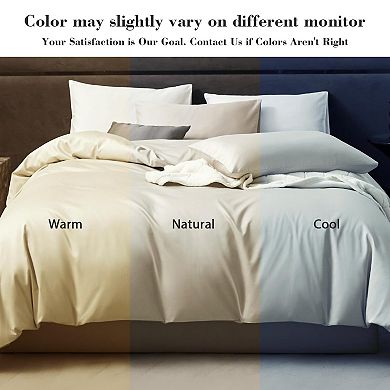 Luxury 800 Thread Count Cotton Sateen Duvet Cover Set