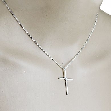 Cross Pendant New Simple Necklace Titanium Steel Plating
