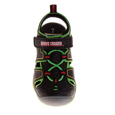 Monster Jam Boys' Black & Grey Sport Sandals (Toddlers/Little Kids)