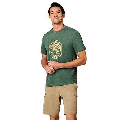 Free Country Men's Super Soft Microtech® Short Sleeve Graphic Crew Tee