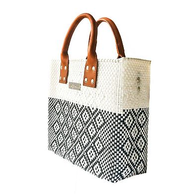 Woven Crossbody Bag - Leather