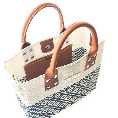 Woven Crossbody Bag - Leather