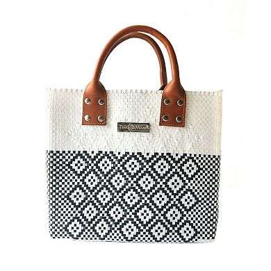 Woven Crossbody Bag - Leather