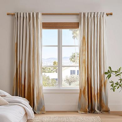 Wood Curtain Rods Adjustable Heavy Duty with Handmade Wood Grain