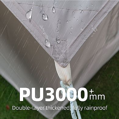 KWPZQEB Inflatable Waterproof Oxford Air Tents for Camping with Canopy & Hand Pump
