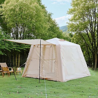 KWPZQEB Inflatable Waterproof Oxford Air Tents for Camping with Canopy & Hand Pump