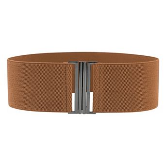 Women's Stretchy Belts Vintage Elastic Waistband for Dresses 25.6x3.0"