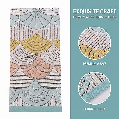 Boho Cotton Hand Towel Cute Pattern Soft Absorbent Bathroom Towel for Home 13"x29"