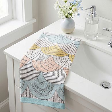 Boho Cotton Hand Towel Cute Pattern Soft Absorbent Bathroom Towel for Home 13"x29"
