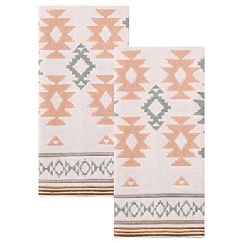 Boho Cotton Hand Towel Cute Pattern Soft Absorbent Bathroom Towel for Home 13"x29"