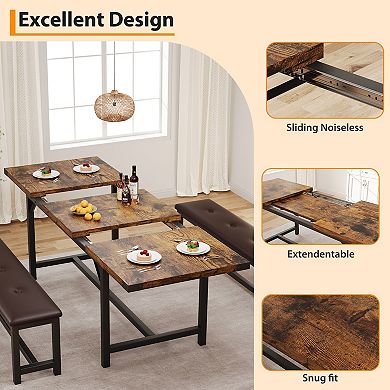 3 Piece Dining Table Set for 4-6