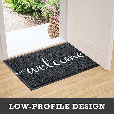 Black Doormat, Non-Slip, Low-KeyStyle, Suitable For Indoor and Outdoor Use