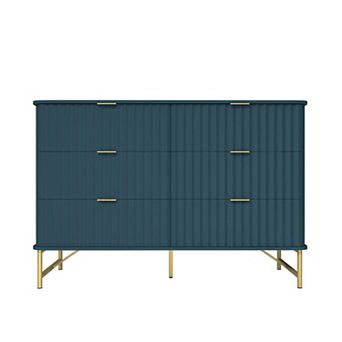 6 Drawers Accent Cabinet Bedroom Living Room Office Cabinet