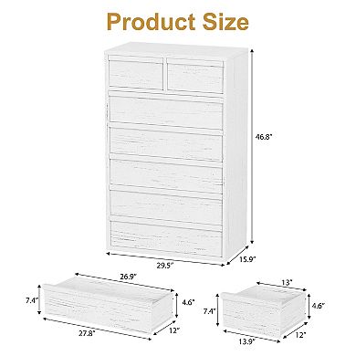 7 Drawer Dresser for Bedroom
