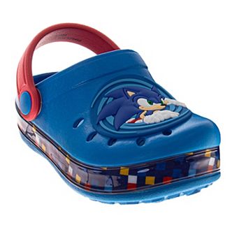 Sega Sonic the Hedgehog Boys' Blue Red EVA Clogs (Toddler / Little Kid)