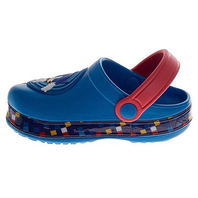 Sega Sonic the Hedgehog Boys' Blue Red EVA Clogs (Toddler / Little Kid)