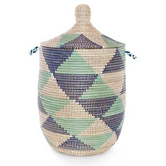 LargeLidded Hamper Basket