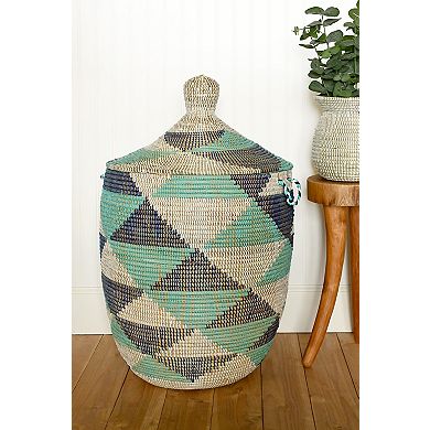 LargeLidded Hamper Basket