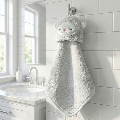1 Pack Animal Hanging Hand Towel, Soft Absorbent Quick Dry, Cute Decorative Towel for Home 8" x 15"