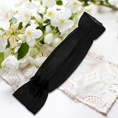 19.69"x5.91" Sun Protection Bow Arm Sleeves for Women 1 Pair