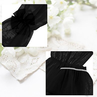 19.69"x5.91" Sun Protection Bow Arm Sleeves for Women 1 Pair