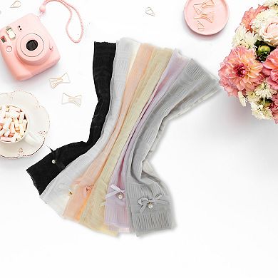 19.69"x5.91" Sun Protection Bow Arm Sleeves for Women 1 Pair