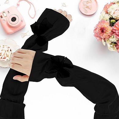 19.69"x5.91" Sun Protection Bow Arm Sleeves for Women 1 Pair