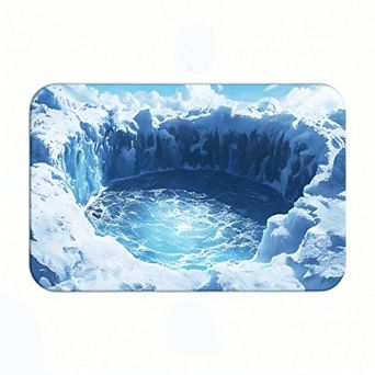 3D Ocean Wave Vortex Floor Mat, Skid-Resistant Creative Entryway Floor Mat