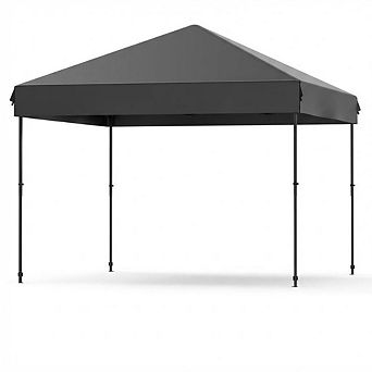 10x10Ft Pop Up Canopy Beach Tent with One Push Setup Reinforced Frame Outdoor Canopy Tent