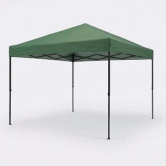 10x10Ft Pop Up Canopy Beach Tent with One Push Setup Reinforced Frame Outdoor Canopy Tent