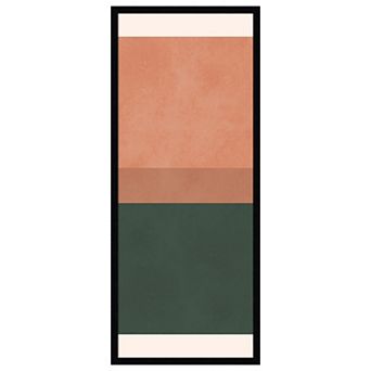 Amanti Art Framed Fabric Pinboard, Terracotta Layers by Vitor Costa Printed Bulletin Board
