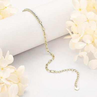 Women's Moissanite Tennis Bracelet, 6.5+2 in