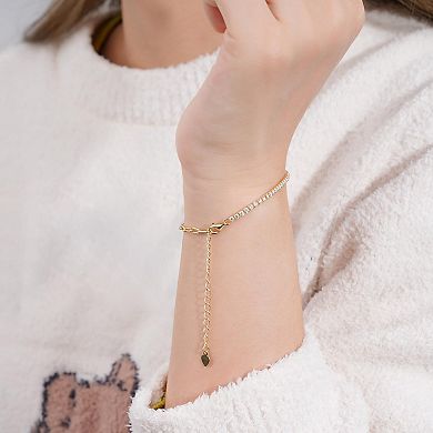 Women's Moissanite Tennis Bracelet, 6.5+2 in